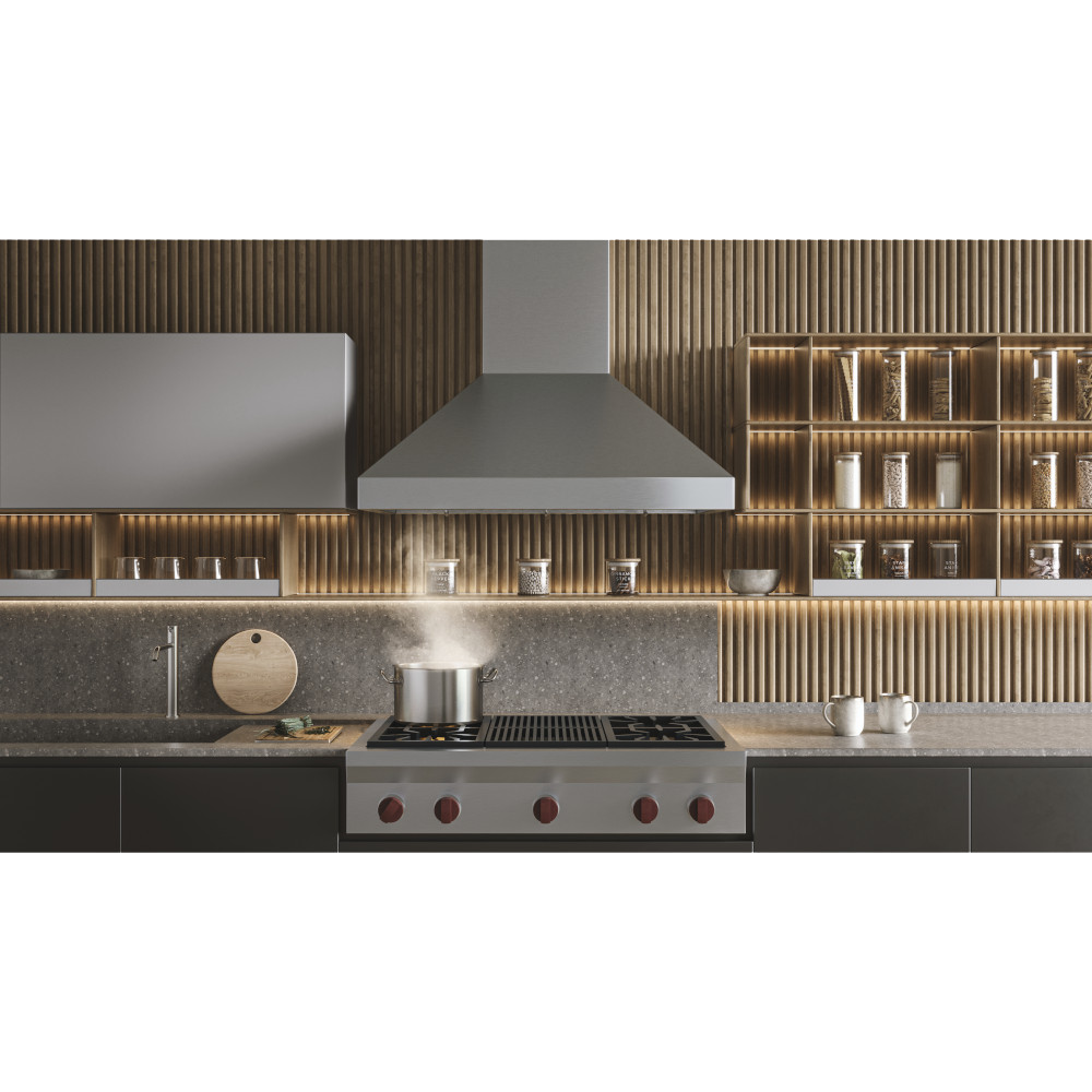 36-INCH CHIMNEY RANGE HOOD WITH IQ6 BLOWER SYSTEM
